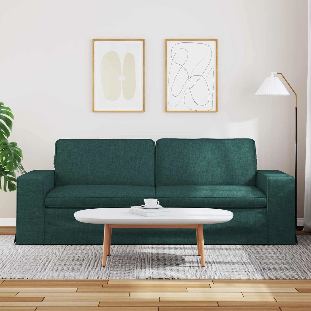 Sofa Tamsiai žalia 222 x 80 x 82 cm Metalas