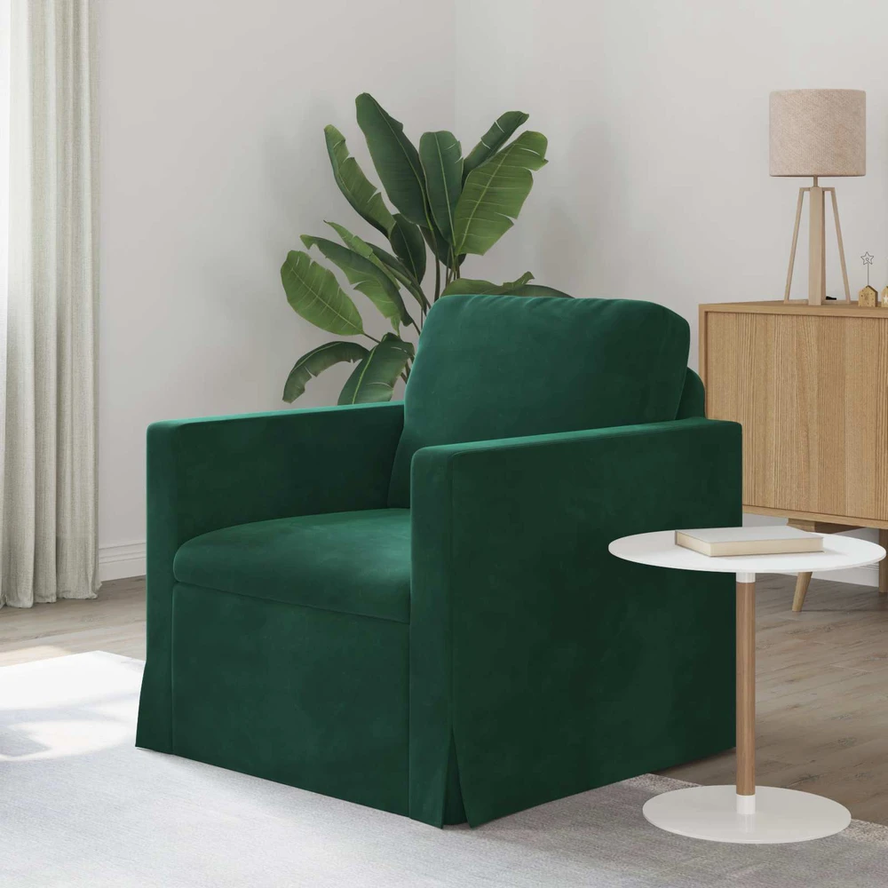 Sofa Tamsiai žalia 78 x 78 x 80 cm Aksomas
