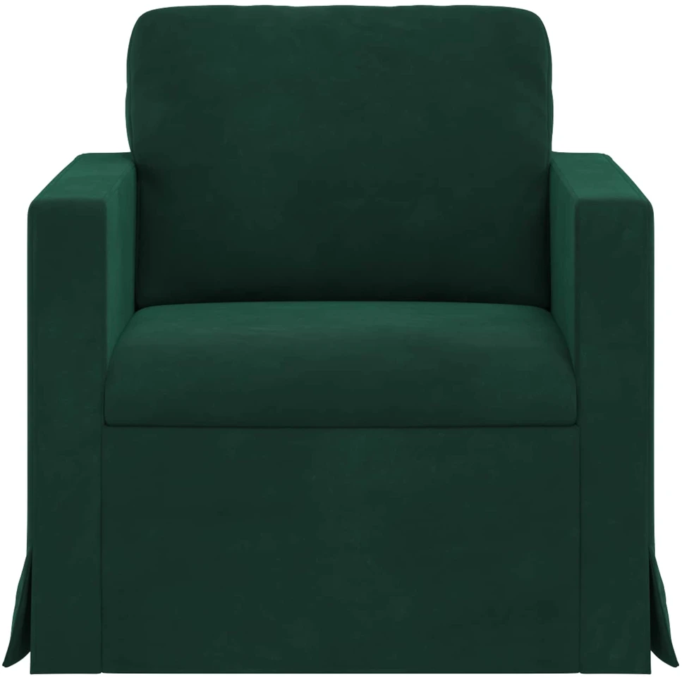 Sofa Tamsiai žalia 78 x 78 x 80 cm Aksomas