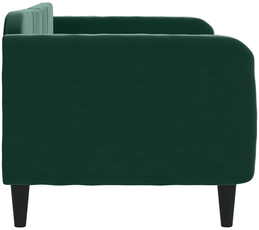 Sofa, tamsiai žalios spalvos, 80x200cm, aksomas