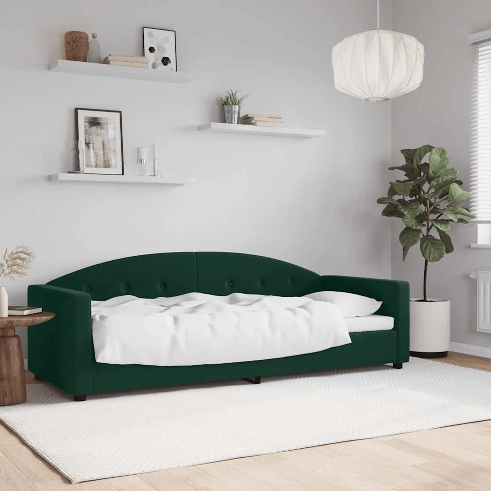 Sofa, tamsiai žalios spalvos, 80x200cm, aksomas