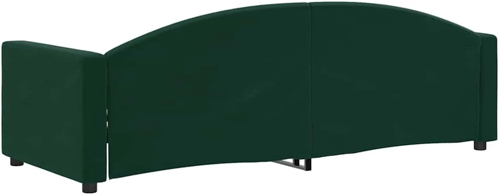Sofa, tamsiai žalios spalvos, 80x200cm, aksomas
