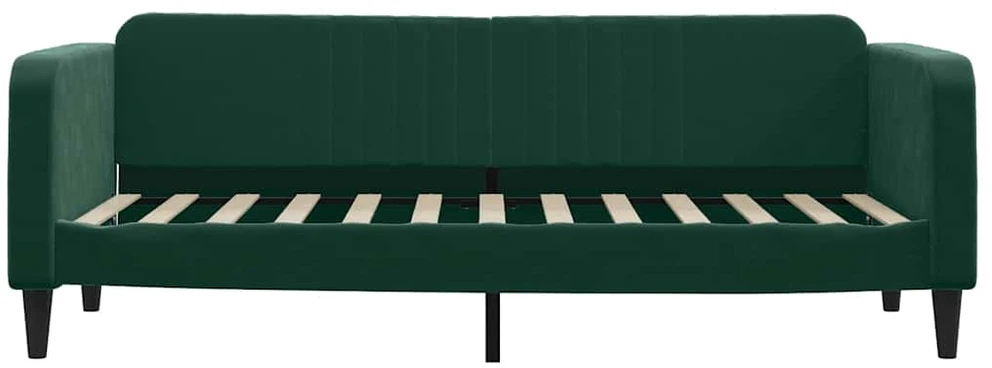 Sofa, tamsiai žalios spalvos, 80x200cm, aksomas
