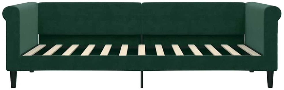 Sofa, tamsiai žalios spalvos, 90x200cm, aksomas