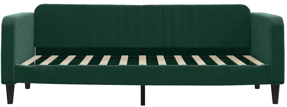 Sofa, tamsiai žalios spalvos, 90x200cm, aksomas