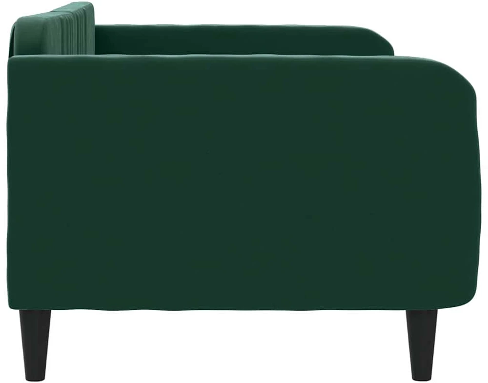 Sofa, tamsiai žalios spalvos, 90x200cm, aksomas