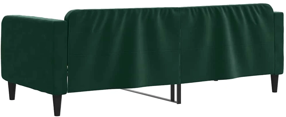 Sofa, tamsiai žalios spalvos, 90x200cm, aksomas