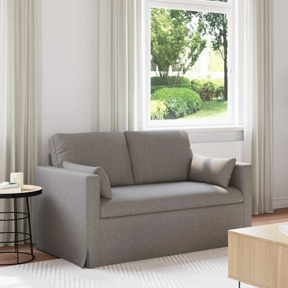 Sofa Taupe 138 x 78 x 80 cm Metalas