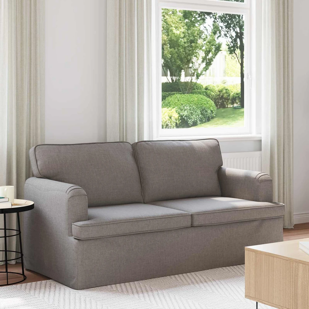 Sofa Taupe 142 x 80 x 85 cm Metalas