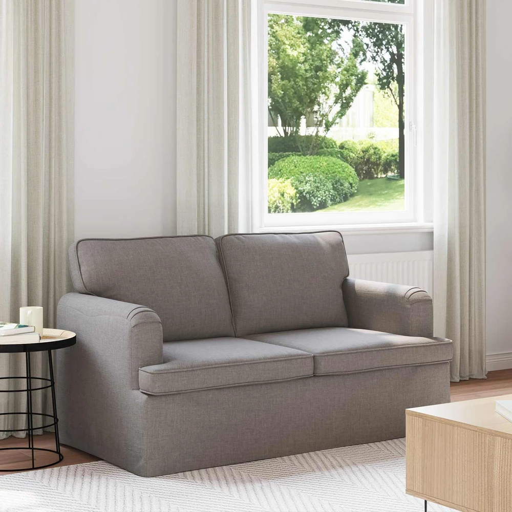 Sofa Taupe 142 x 80 x 85 cm Metalas