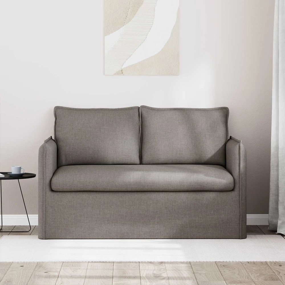 Sofa Taupe 195 x 82 x 85 cm Metalas