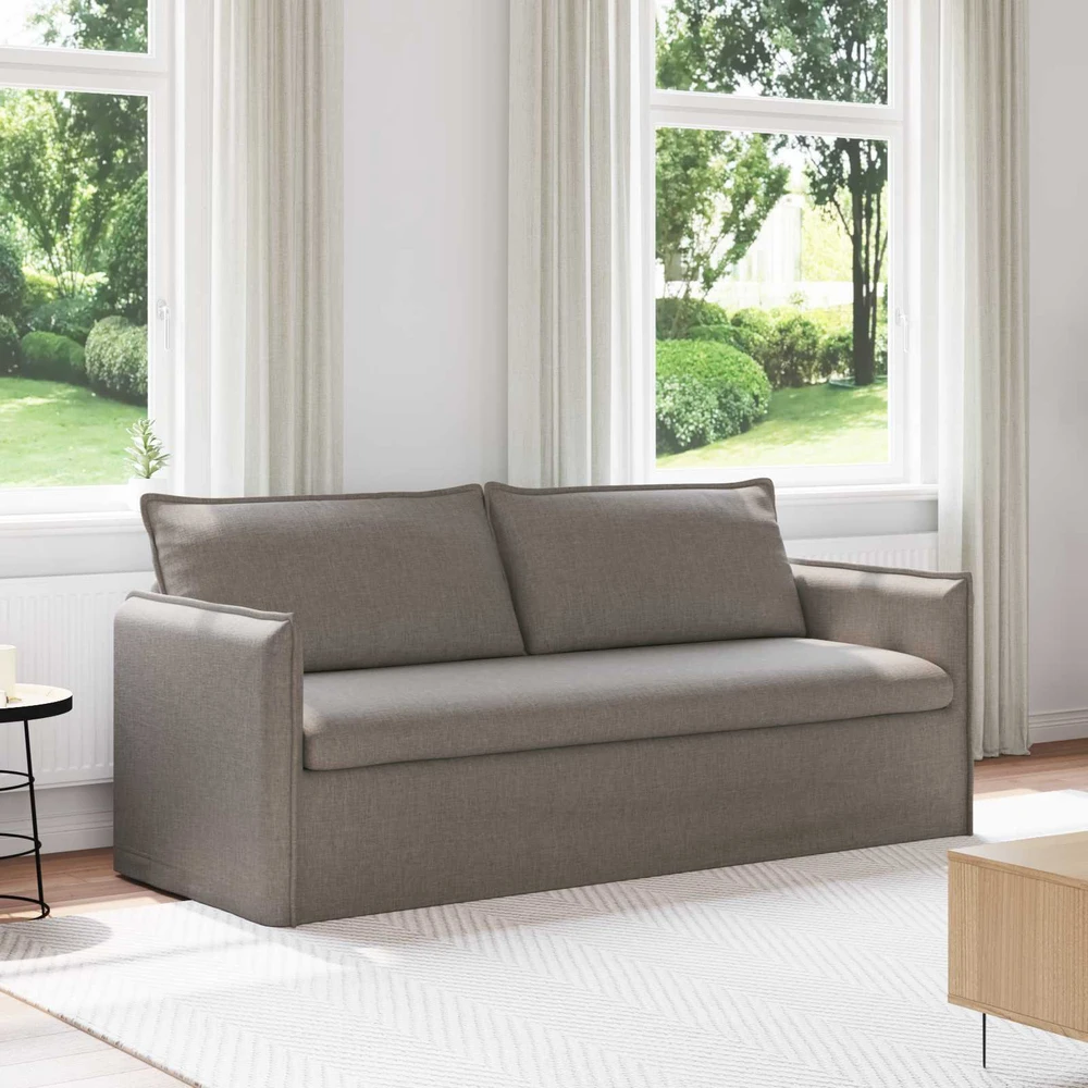 Sofa Taupe 195 x 82 x 85 cm Metalas