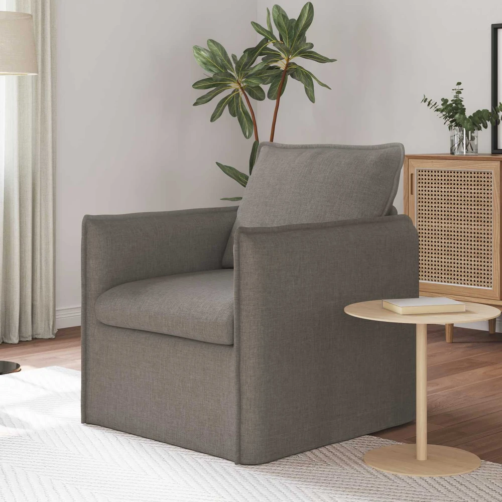 Sofa Taupe 195 x 82 x 85 cm Metalas