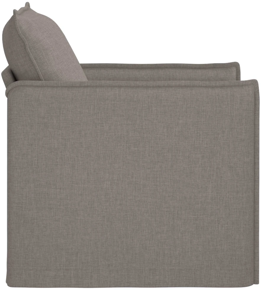 Sofa Taupe 195 x 82 x 85 cm Metalas