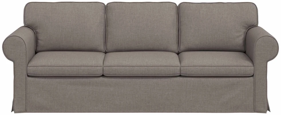 Sofa Taupe 215 x 82 x 80 cm Metalas