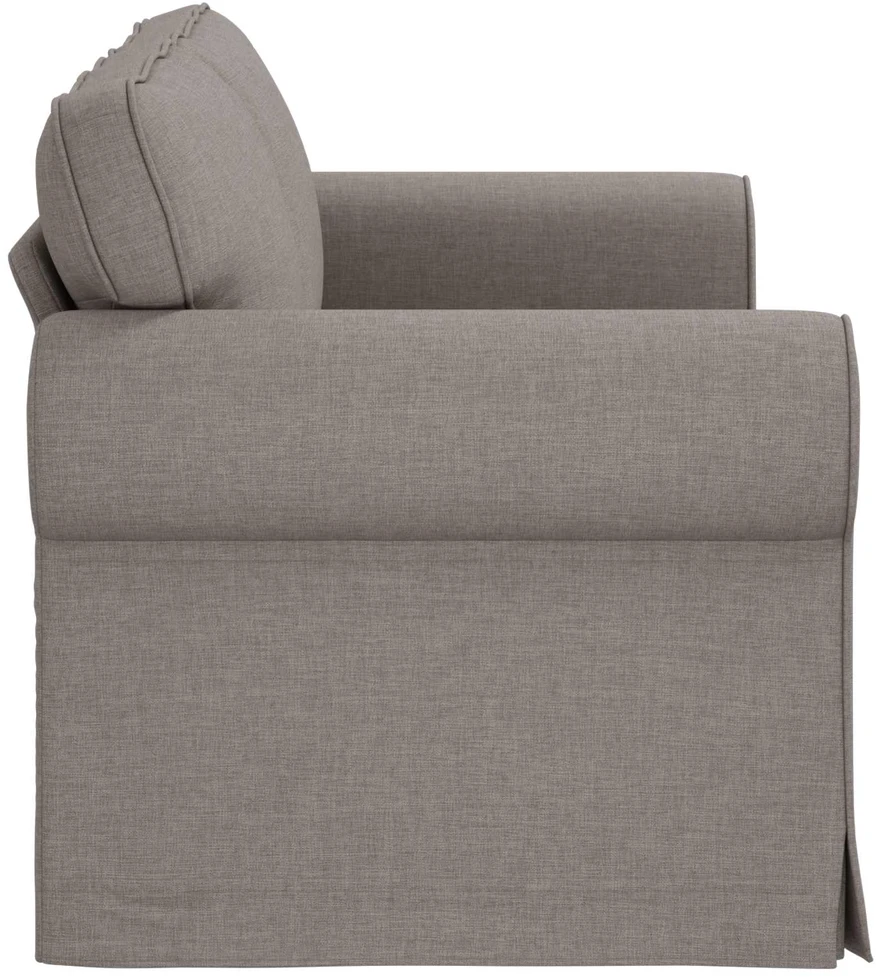 Sofa Taupe 215 x 82 x 80 cm Metalas
