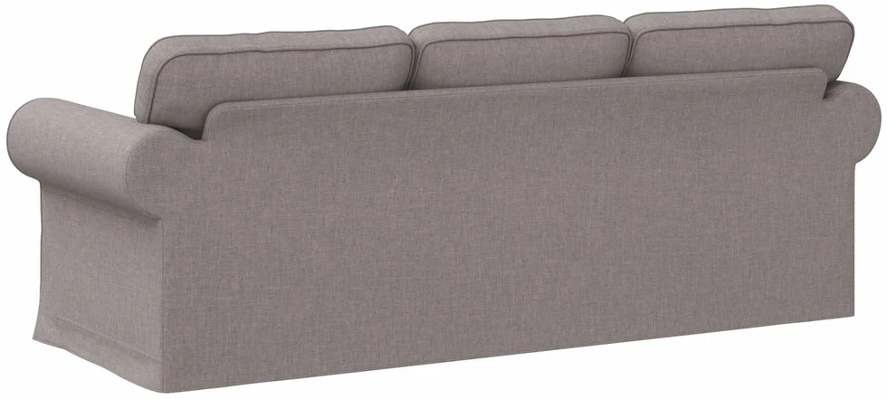 Sofa Taupe 215 x 82 x 80 cm Metalas