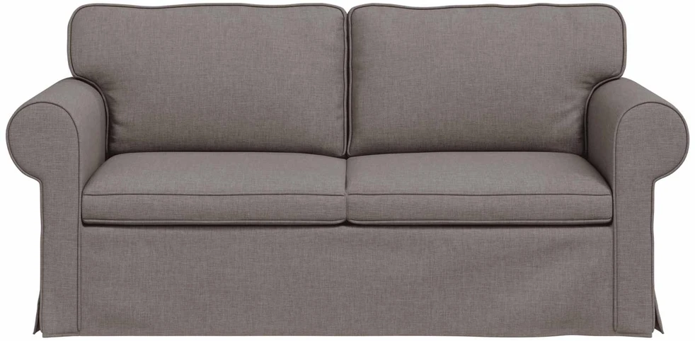 Sofa Taupe 215 x 82 x 80 cm Metalas