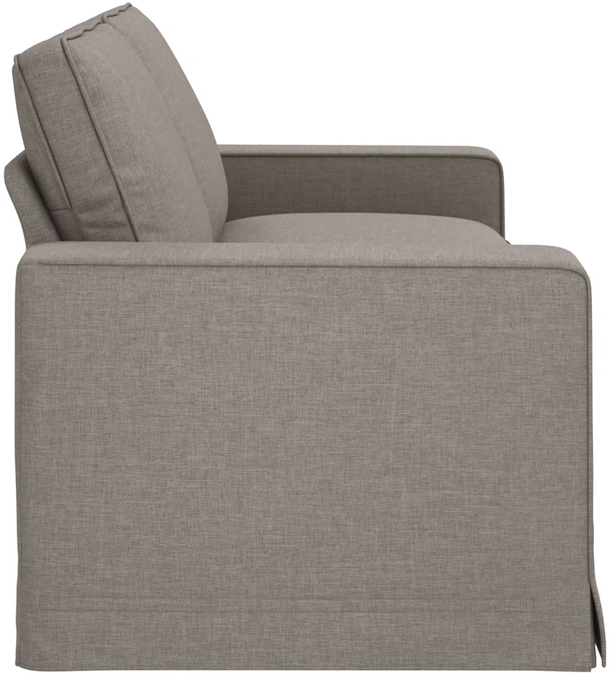 Sofa Taupe 222 x 80 x 82 cm Metalas