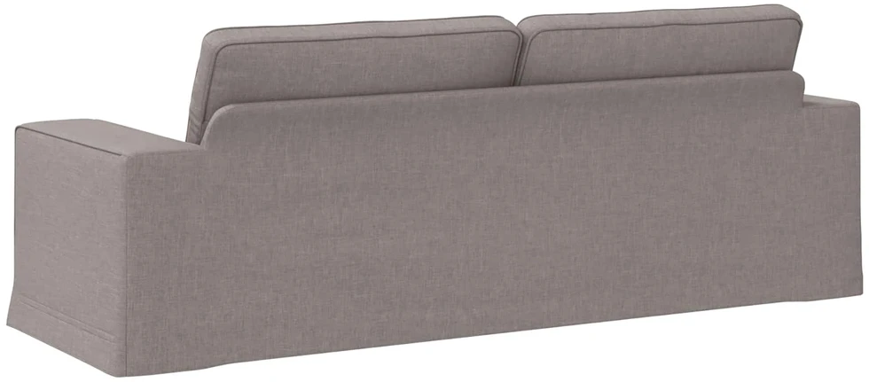 Sofa Taupe 222 x 80 x 82 cm Metalas