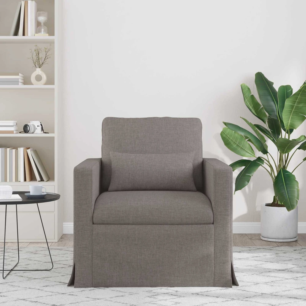 Fotelis Sofa Taupe 78 x 78 x 80 cm Metalas