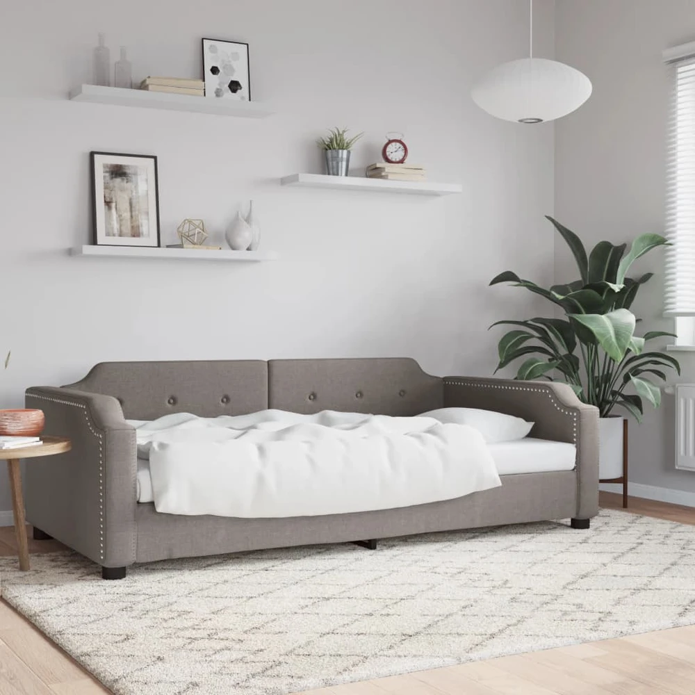 Sofa, taupe spalvos, 100x200cm, audinys