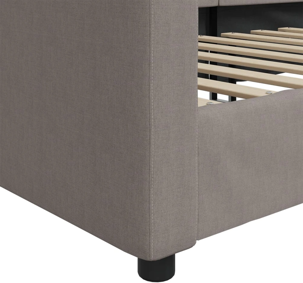 Sofa, taupe spalvos, 100x200cm, audinys