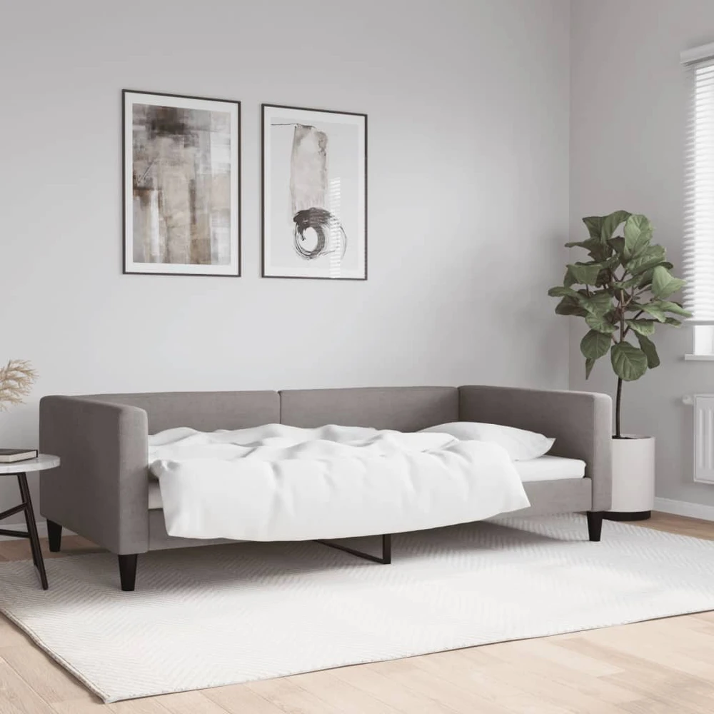 Sofa, taupe spalvos, 100x200cm, audinys