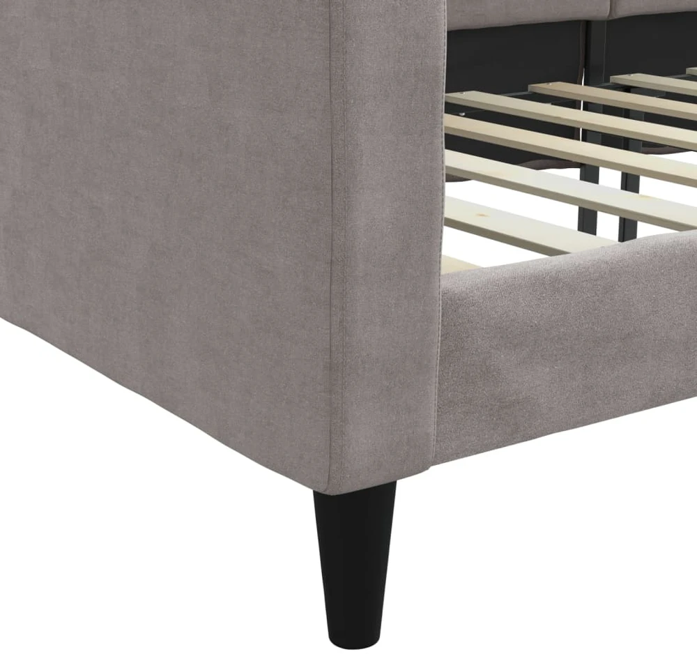 Sofa, taupe spalvos, 100x200cm, audinys