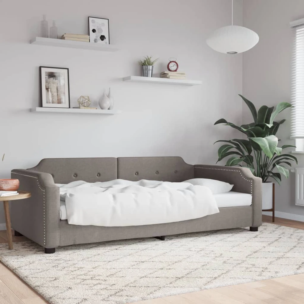 Sofa, taupe spalvos, 90x200cm, audinys