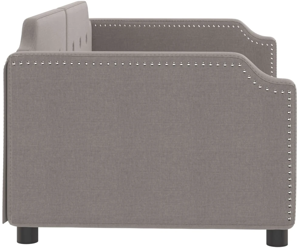 Sofa, taupe spalvos, 90x200cm, audinys