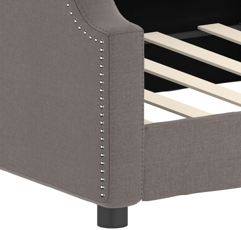 Sofa, taupe spalvos, 90x200cm, audinys