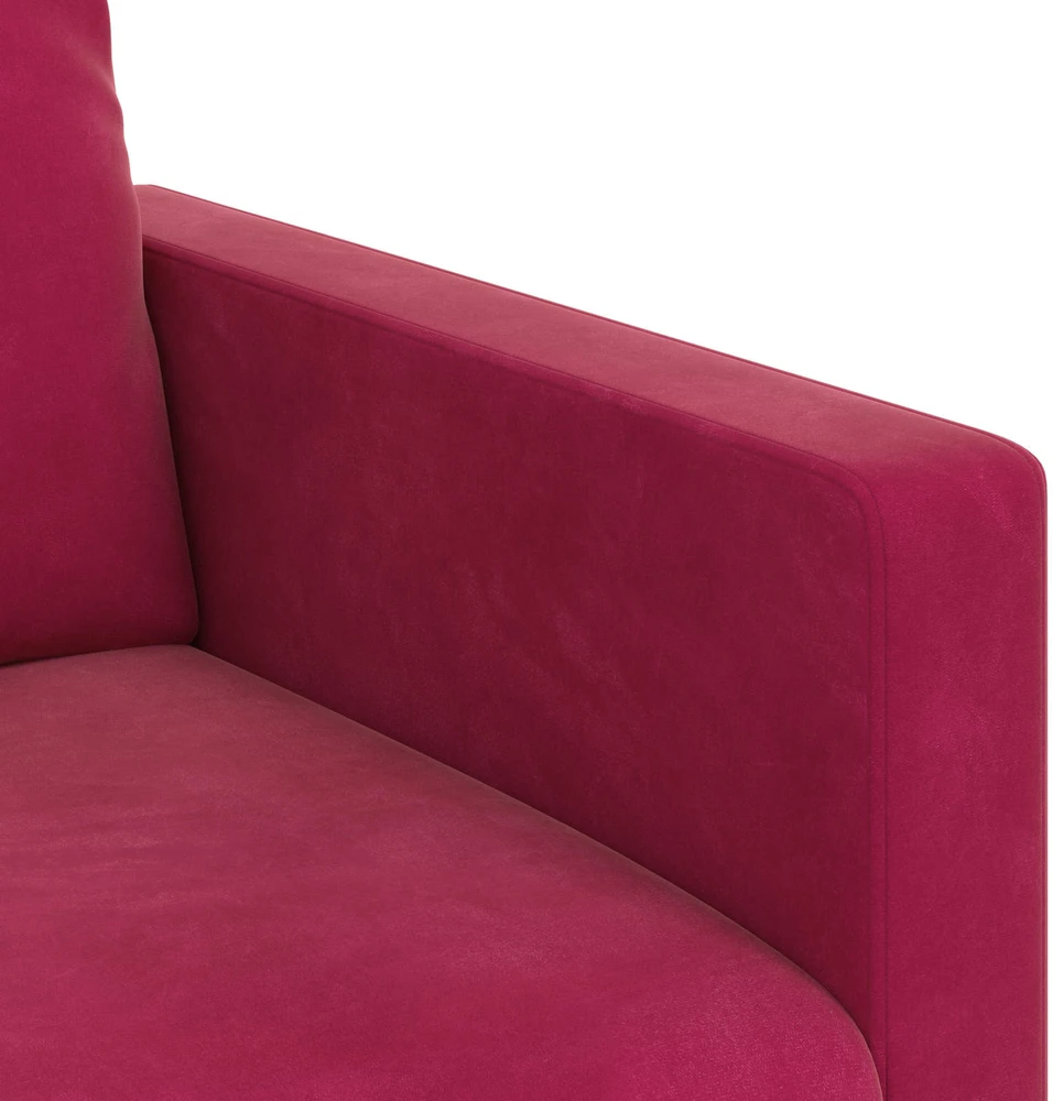 Sofa Vyno raudona 158 x 78 x 80 cm Aksomas