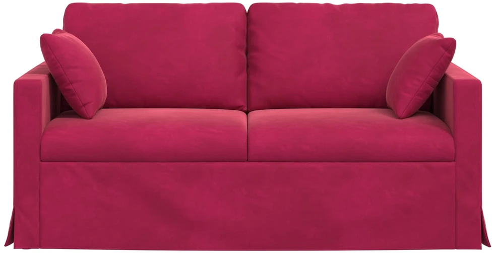 Sofa Vyno raudona 158 x 78 x 80 cm Aksomas
