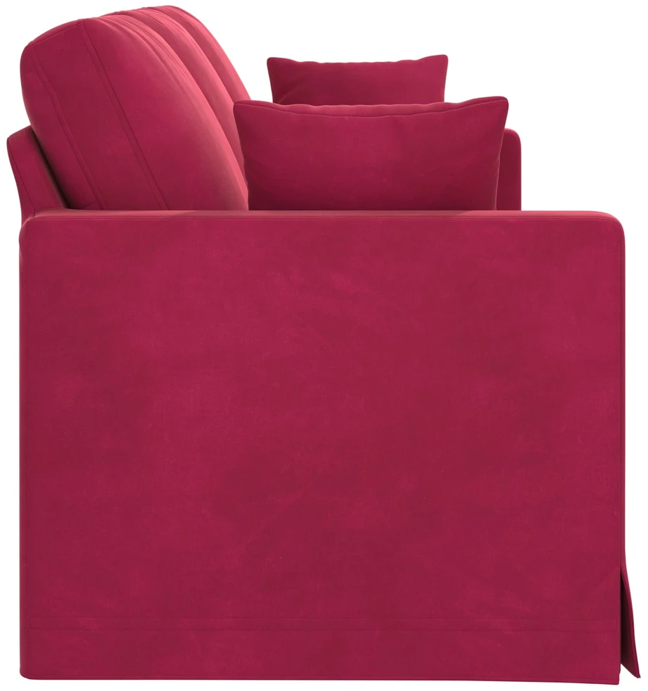 Sofa Vyno raudona 198 x 78 x 80 cm Aksomas