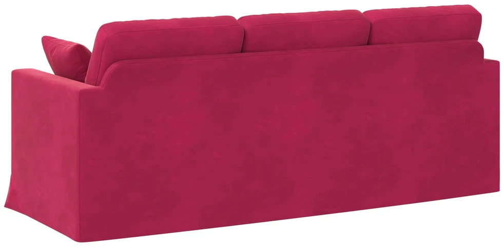 Sofa Vyno raudona 198 x 78 x 80 cm Aksomas