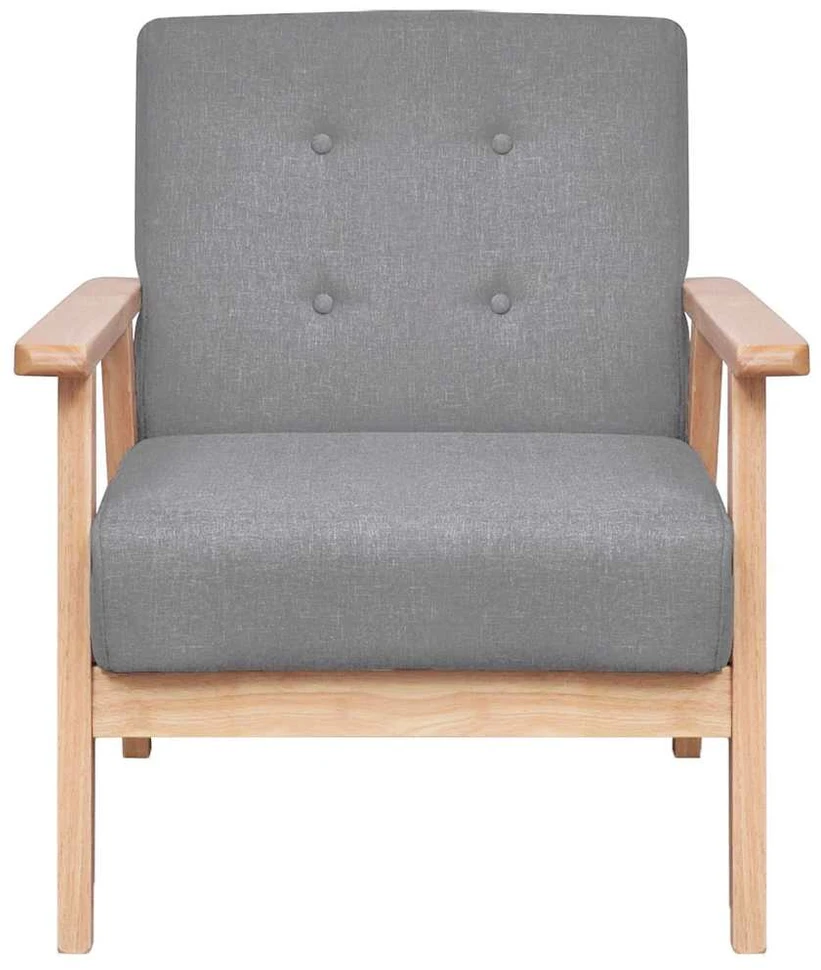 Sofa Sofos komp., 2vnt., audinys, šviesiai pilkas