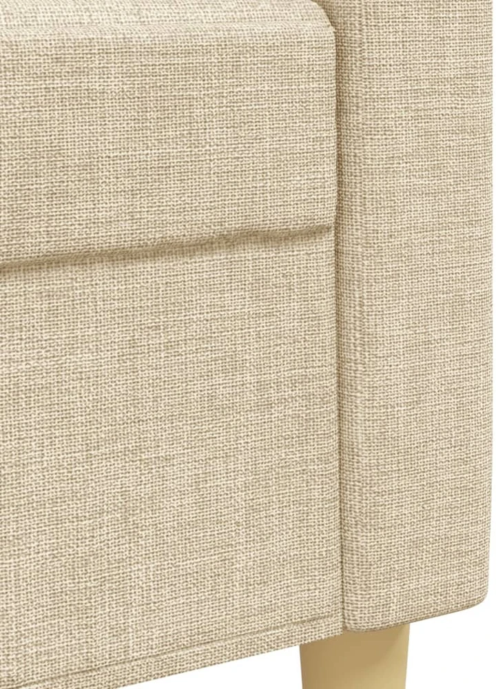 Sofa Sofos komplektas, 2 dalių, kreminės spalvos, audinys