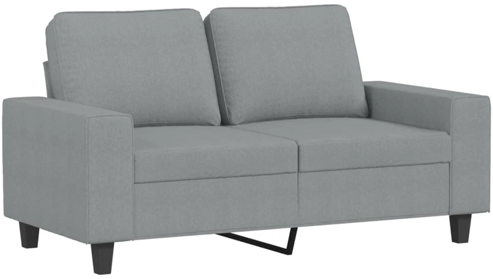 Sofa Sofos komplektas, 2 dalių, šviesiai pilkos spalvos, audinys