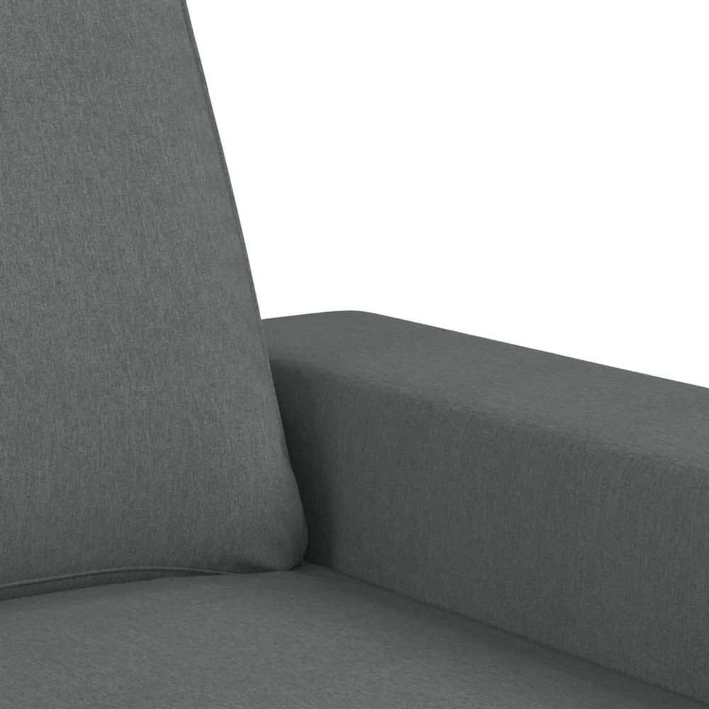 Sofa Sofos komplektas, 2 dalių, tamsiai pilkos spalvos, audinys