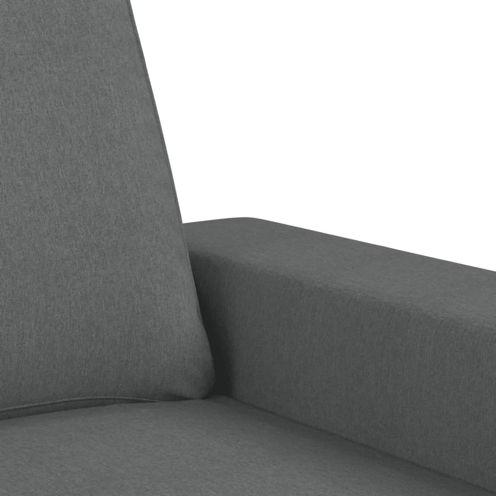 Sofa Sofos komplektas, 2 dalių, tamsiai pilkos spalvos, audinys