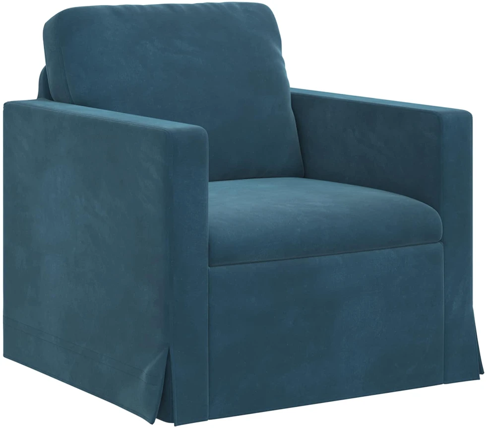 Sofa Sofos komplektas 2 vnt. Mėlyna Aksomas