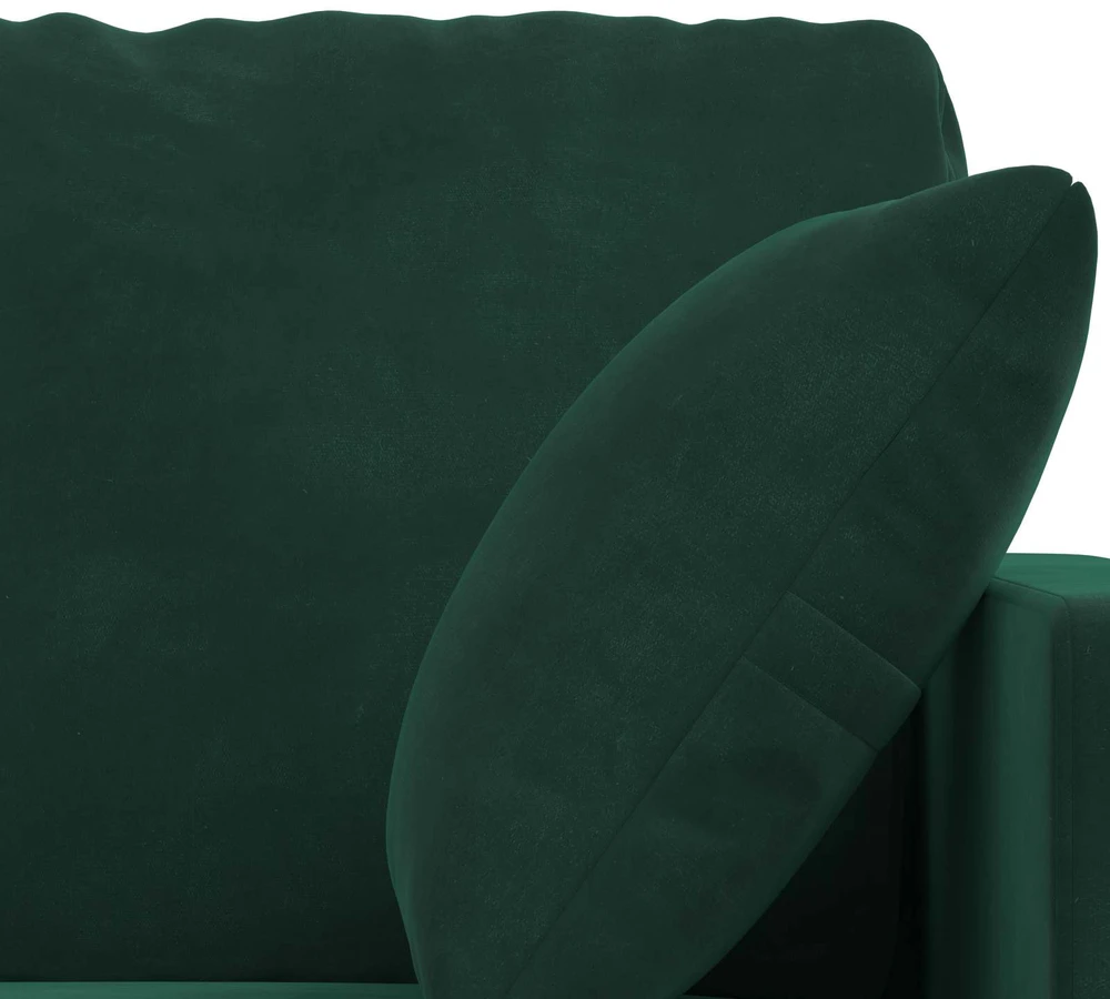 Sofa Sofos komplektas 2 vnt. Tamsiai žalia Aksomas