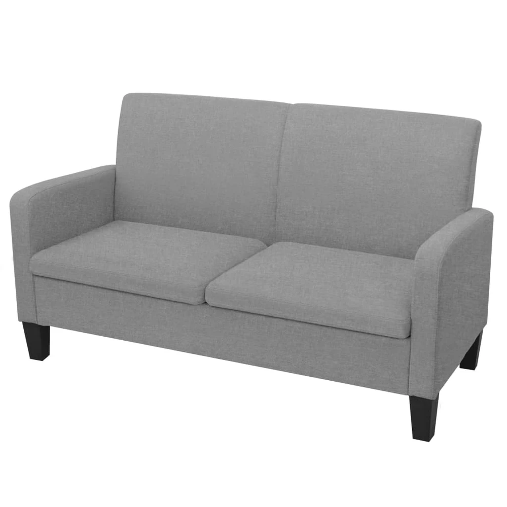 Sofa Sofos komplektas, 2vnt., audinys, šviesiai pilkos spalvos