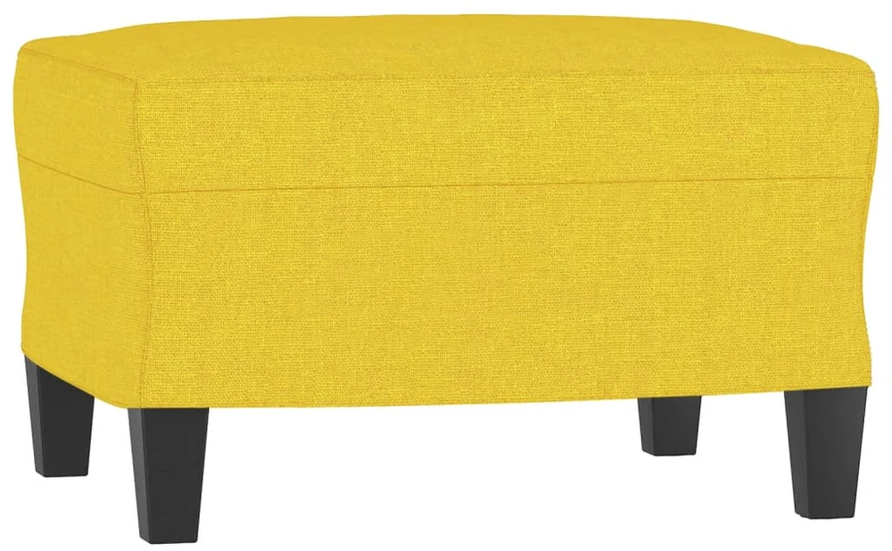 Sofa Sofos komplektas, 3 dalių, šviesiai geltonos spalvos, audinys
