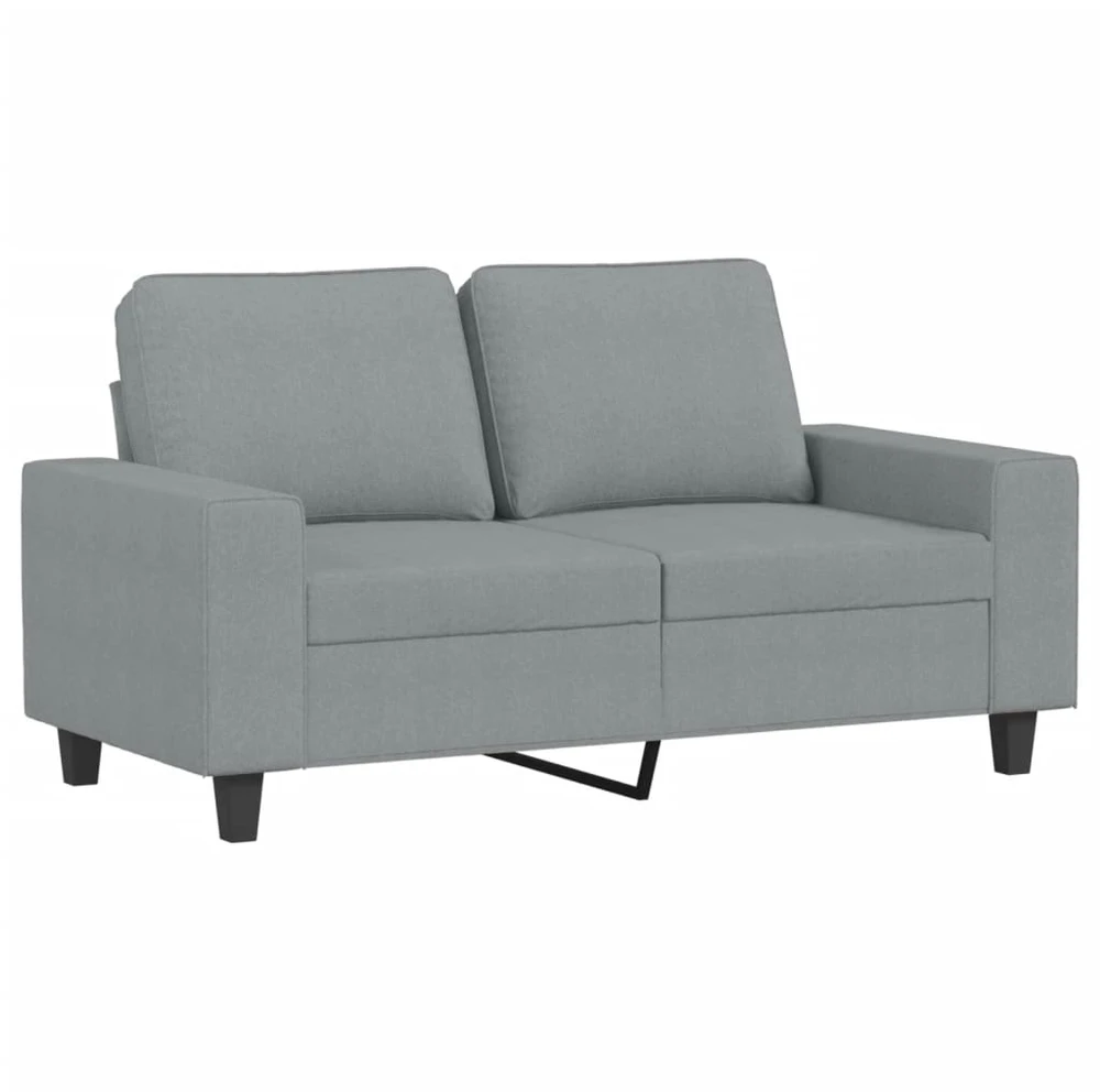 Sofa Sofos komplektas, 3 dalių, šviesiai pilkos spalvos, audinys