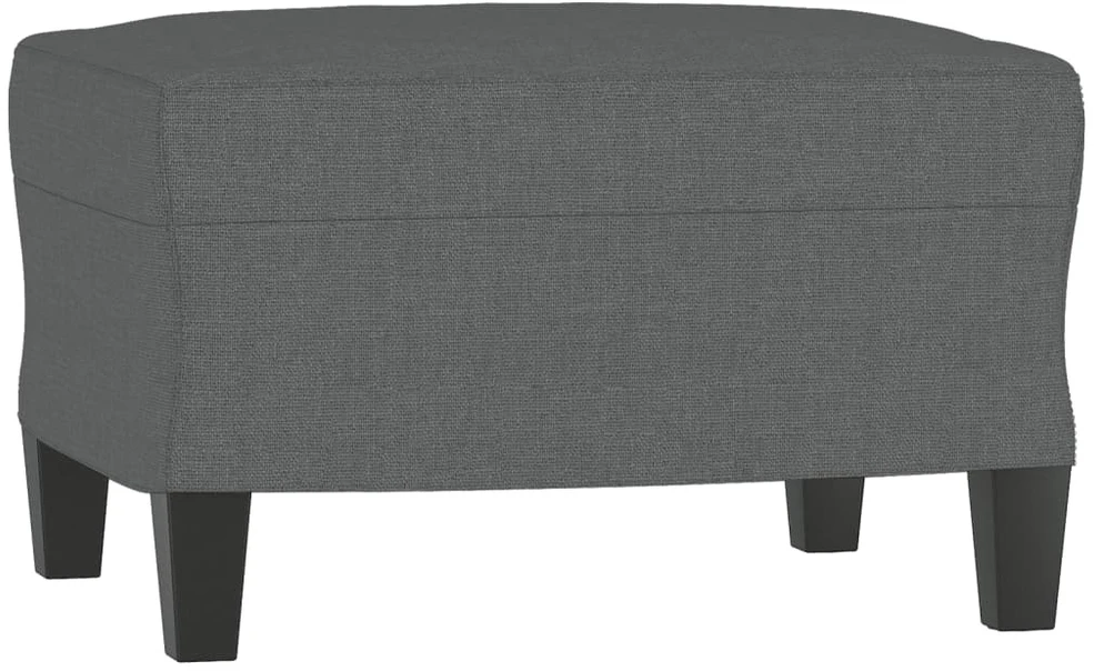 Sofa Sofos komplektas, 3 dalių, tamsiai pilkos spalvos, audinys