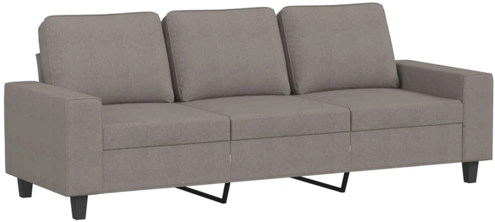 Sofa Sofos komplektas, 3 dalių, taupe spalvos, audinys