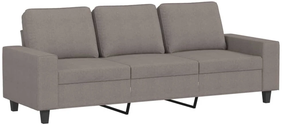 Sofa Sofos komplektas, 3 dalių, taupe spalvos, audinys