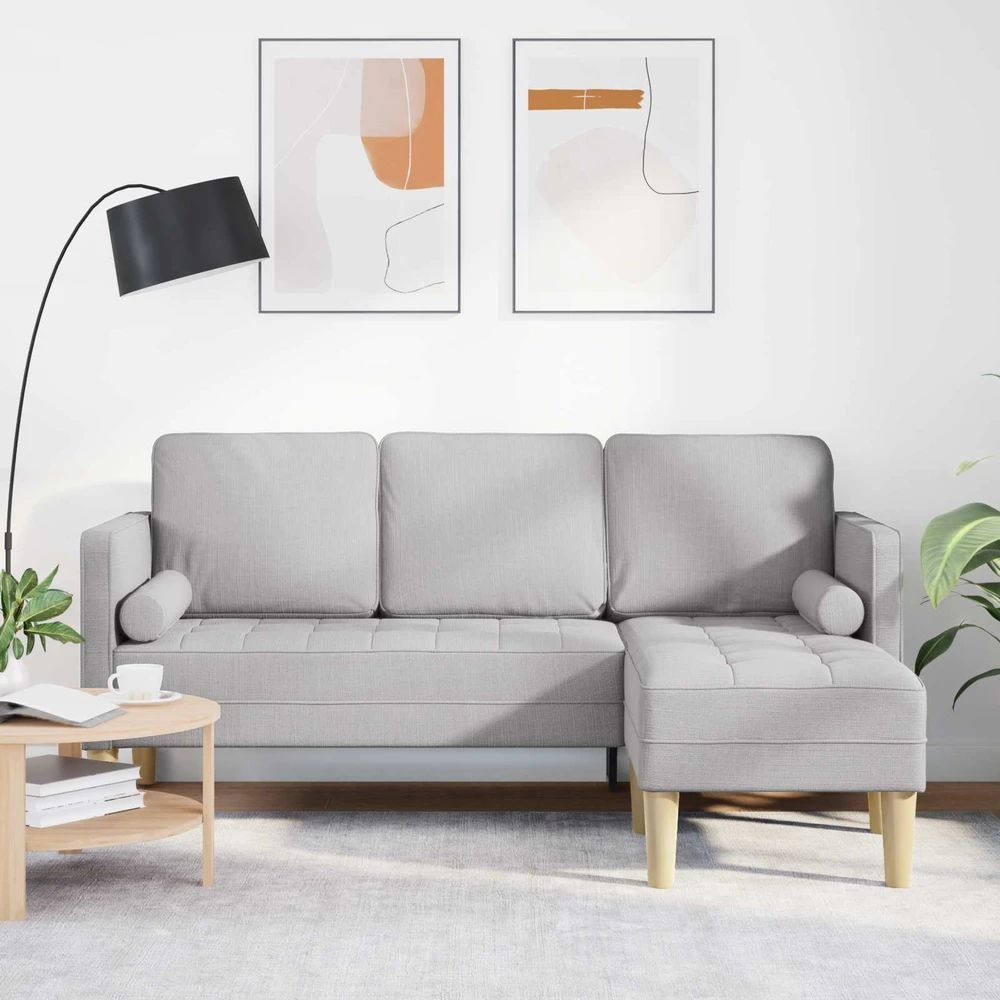 Sofa Sofos komplektas Debesų pilka 173 x 131 x 67 cm Poliesteris